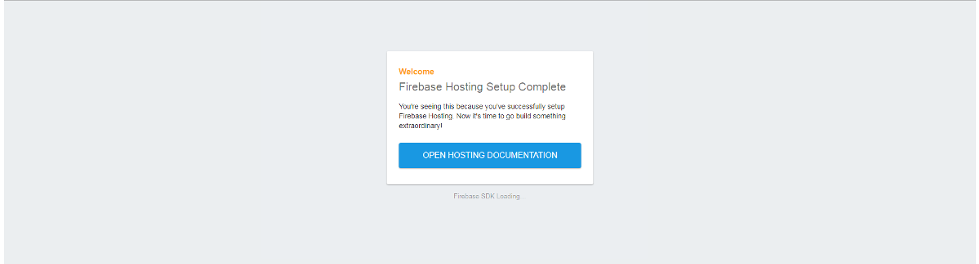 Firebase init site
