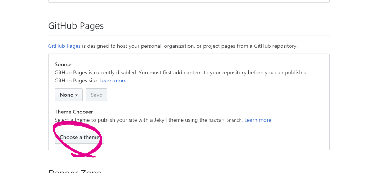 GitHub code to settings